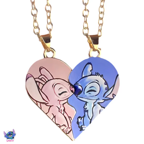 Collar Dúo Stitch & Angel (Par)