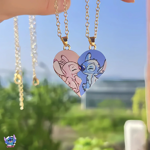 Collar Dúo Stitch & Angel (Par)